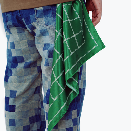 Wavy Monogram Bandana