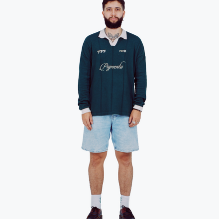 Oversized Retro Rugby Long Sleeve