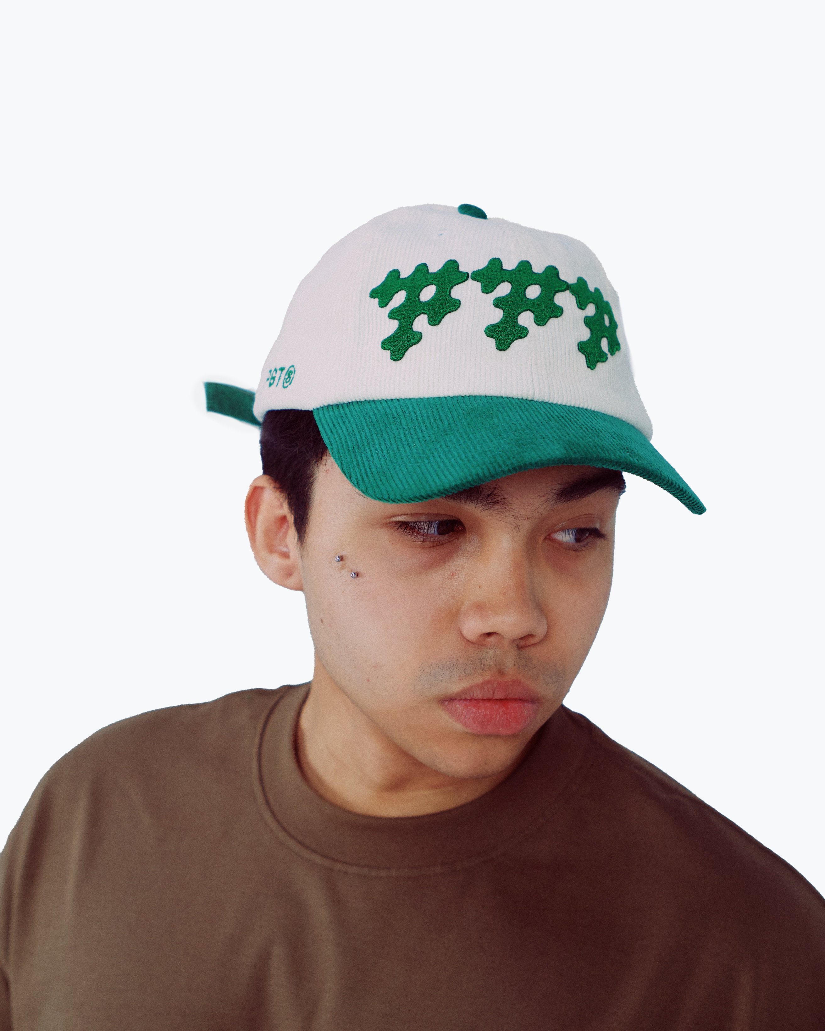 3D Embroidered Corduroy Cap